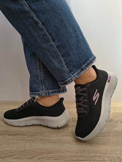 PANTOFI SPORT DAMA SKECHERS 125516 BLK NEGRU/LILA