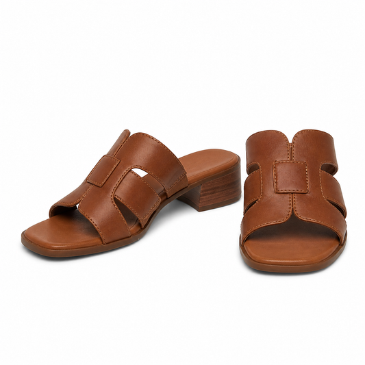 Saboti Casual Damă Jana 27766-46 305 Maro Coniac - Piele Naturală