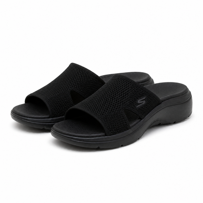 Saboti Casual Damă Skechers 140865 Bbk Negru - Textil