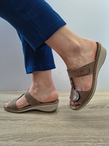 Saboti Casual Damă Suave 0969T Taupe - Piele Naturală - vedere 5