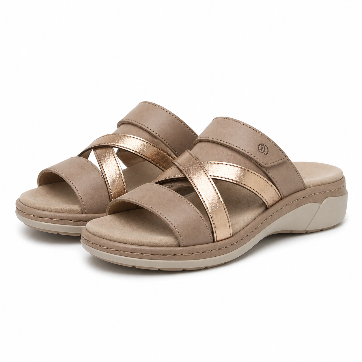 SABOTI CASUAL DAMA SUAVE 18008T AZORES 03-N BEJ + BRONZE