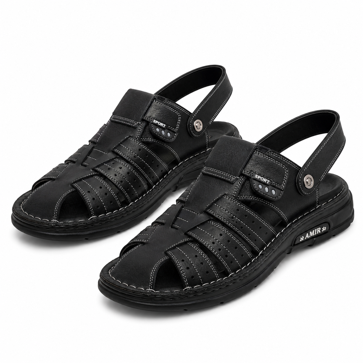 SANDALE BARBATI MELS J24 NEGRE