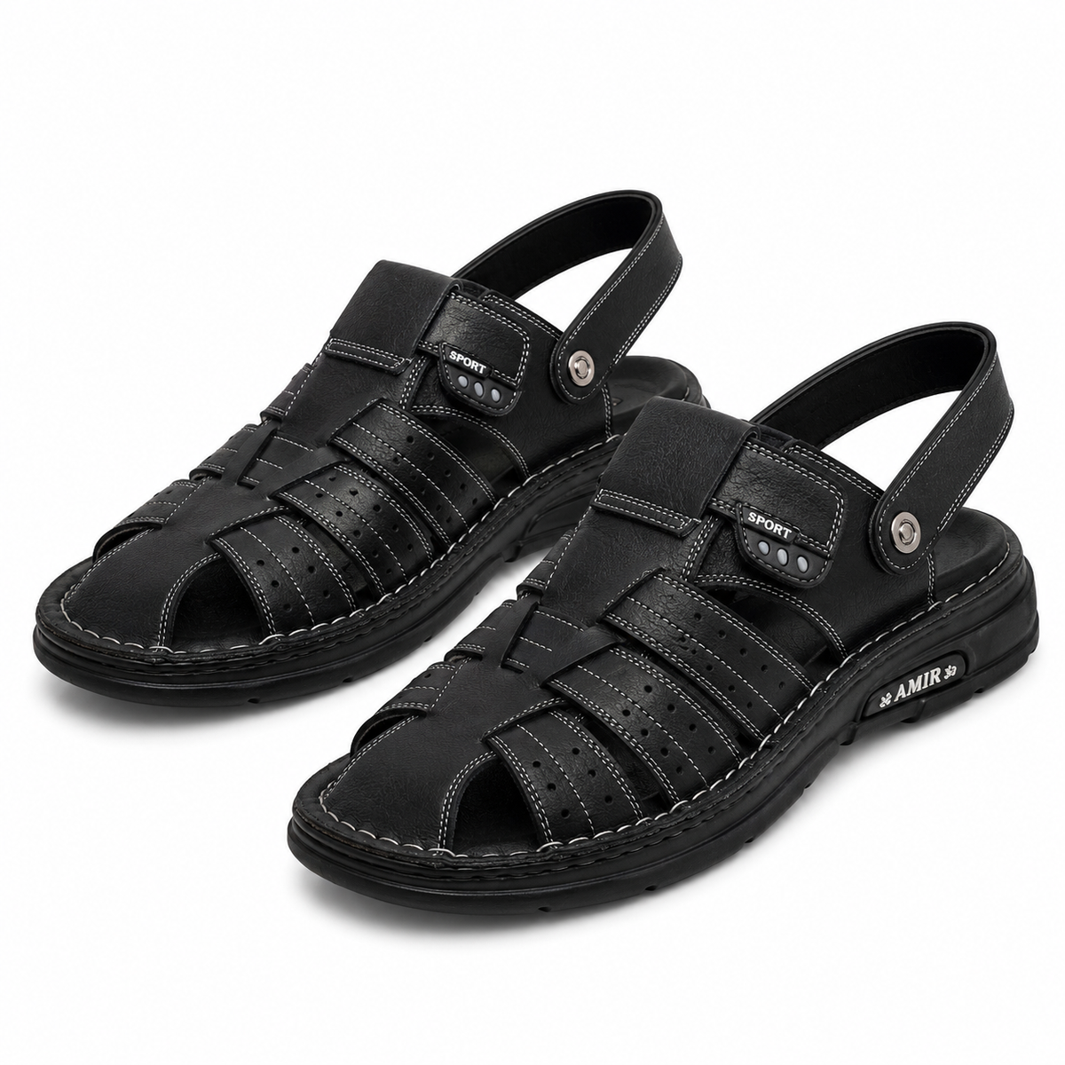 SANDALE BARBATI MELS J24 NEGRE