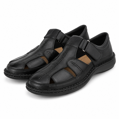 SANDALE CASUAL BARBATI DR JELLS 9991-107 NEGRE