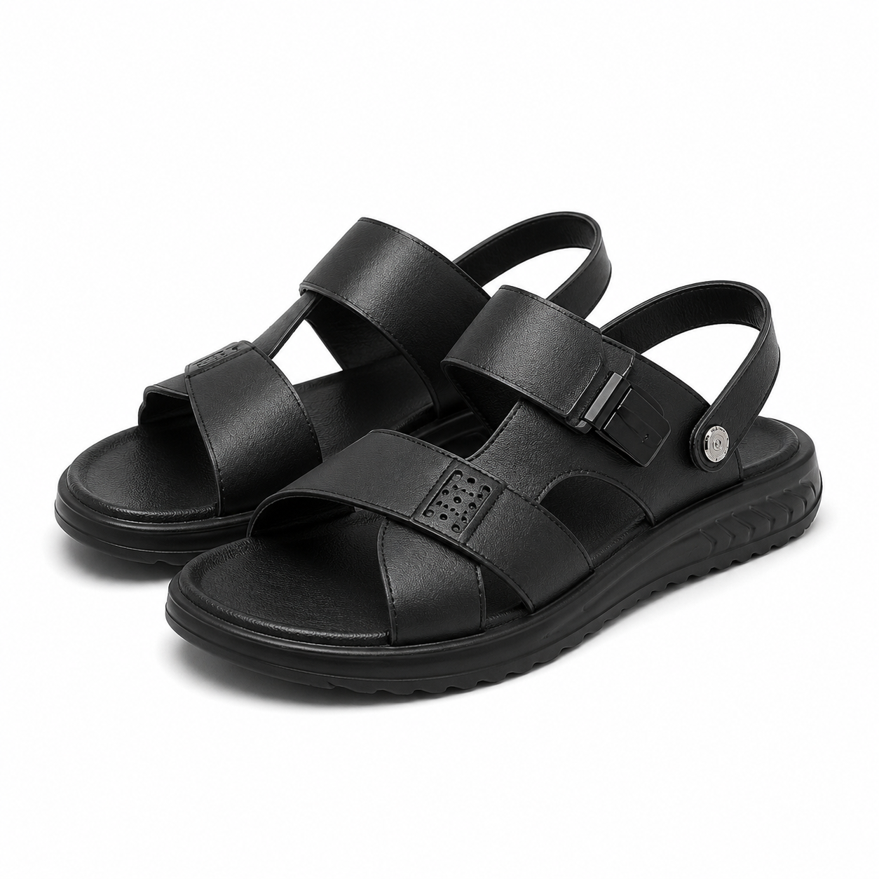 SANDALE CASUAL BARBATI MELS 592096 NEGRE