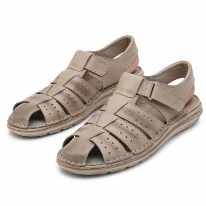 SANDALE CASUAL BARBATI NICOLIS 75405 BEJ