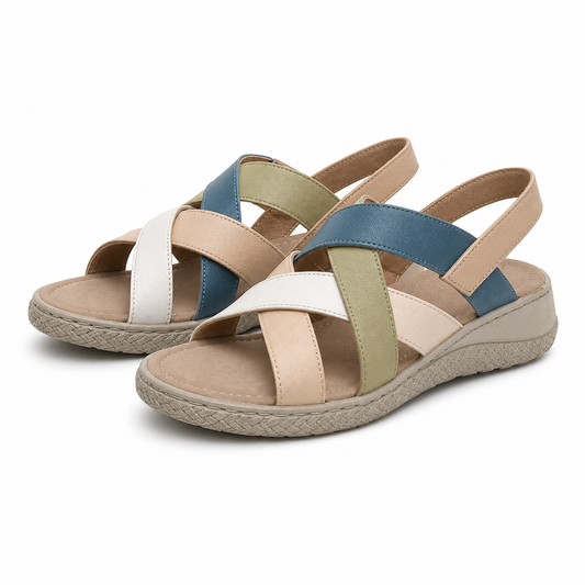 SANDALE CASUAL DAMA BIO FLEX 17-1013 BEJ + COLOR
