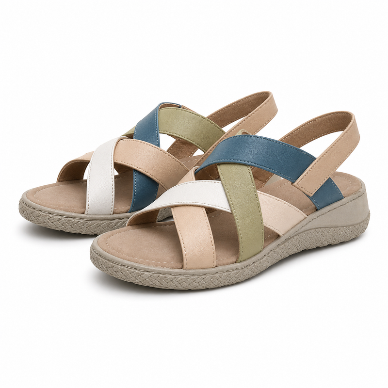 SANDALE CASUAL DAMA BIO FLEX 17-1013 BEJ + COLOR
