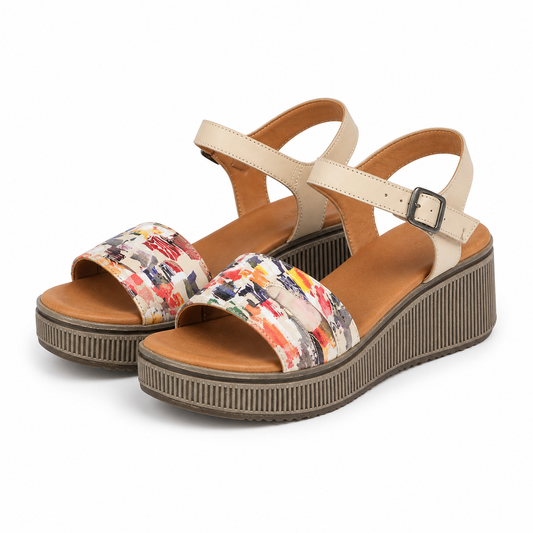 SANDALE CASUAL DAMA DOGATI 018 11005 BEJ CU COLOR