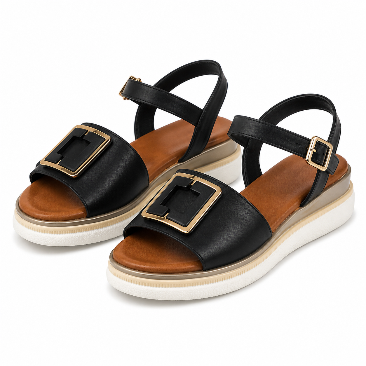 SANDALE CASUAL DAMA DOGATI 060-0010 NEGRE