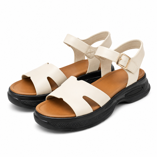 SANDALE CASUAL DAMA FORMAZIONE 220722 CREM