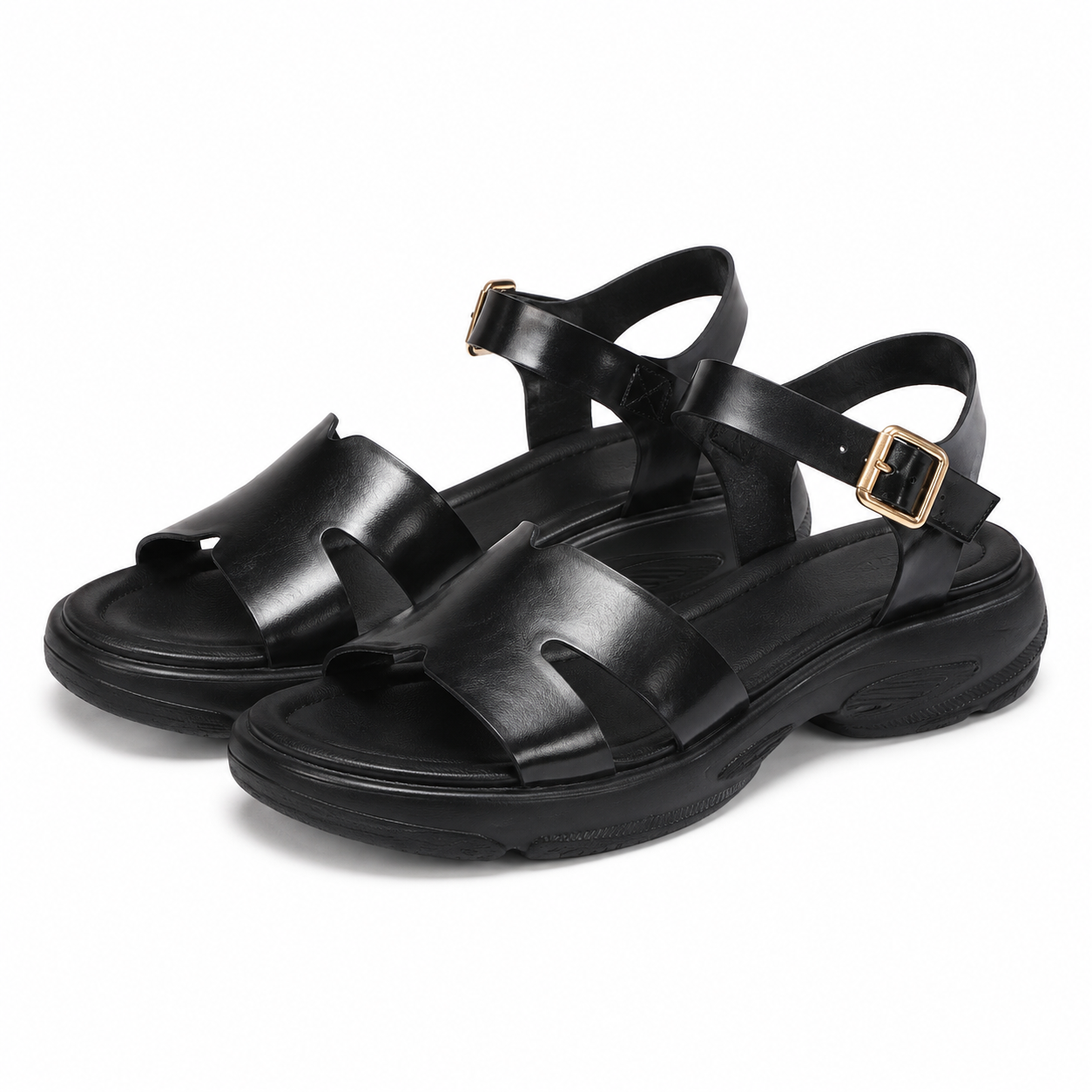 SANDALE CASUAL DAMA FORMAZIONE 220722 NEGRE