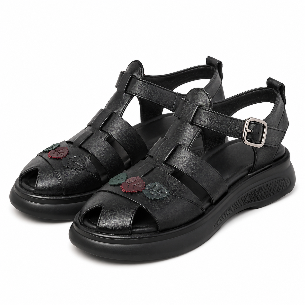 SANDALE CASUAL DAMA FORMAZIONE 3602Q06 NEGRE