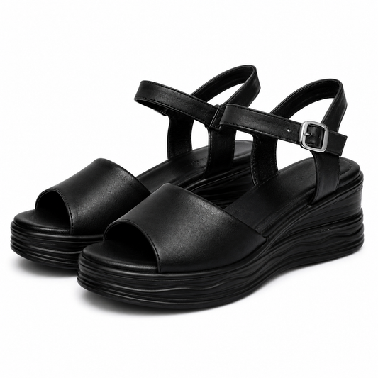 Sandale Casual Damă Formazione 8701-1 Negru - Piele Naturală