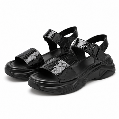 SANDALE CASUAL DAMA FORMAZIONE Q52390 NEGRE LAC