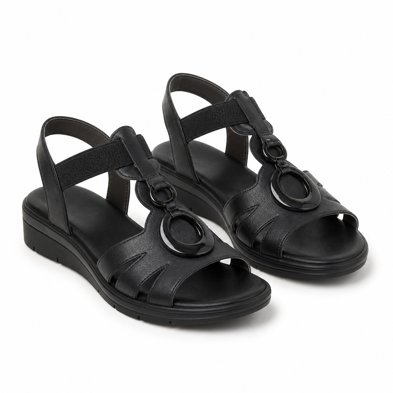 SANDALE CASUAL DAMA JANA 28264-44 NEGRE