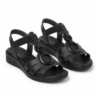 SANDALE CASUAL DAMA JANA 28264-44 NEGRE