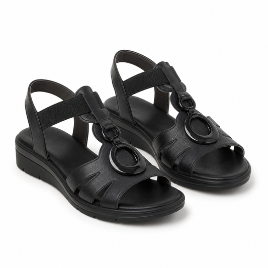 SANDALE CASUAL DAMA JANA 28264-44 NEGRE