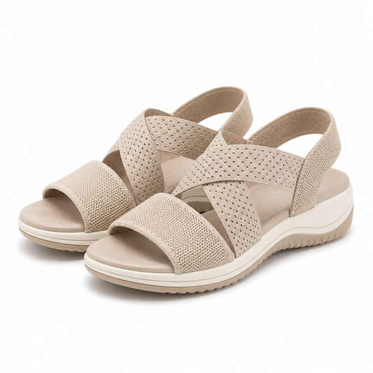 SANDALE CASUAL DAMA JANA 28768-42 BEJ CU AURIU