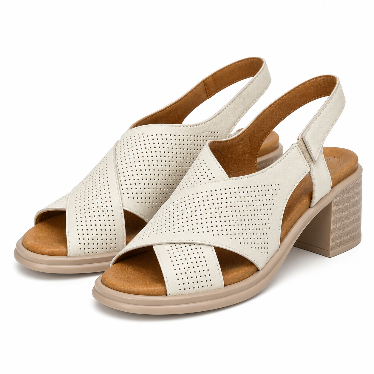 SANDALE CASUAL DAMA PASS 40004B 52-N CREM