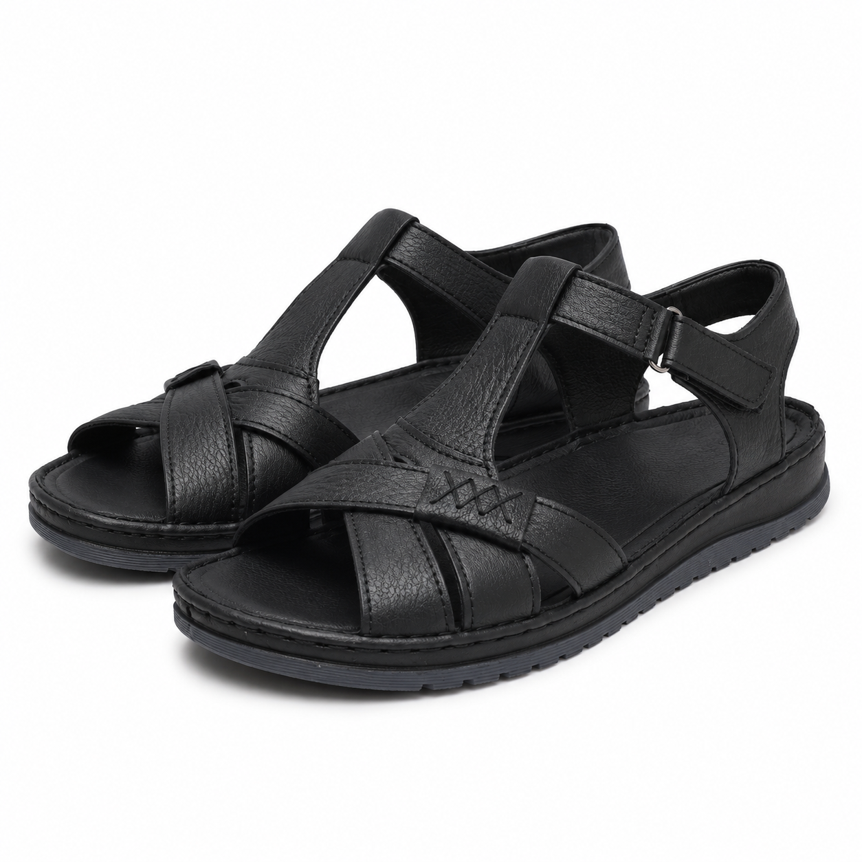 SANDALE CASUAL DAMA PASS 8630 01-N NEGRE