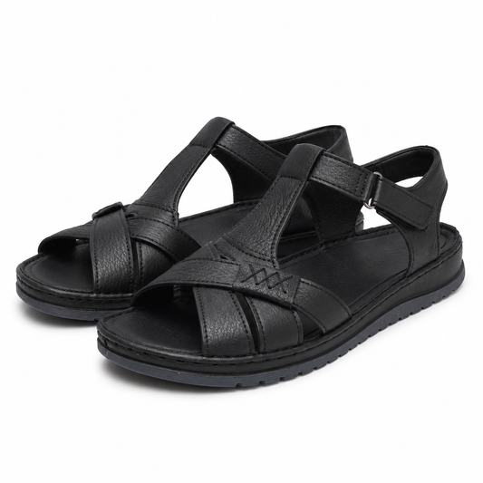SANDALE CASUAL DAMA PASS 8630 01-N NEGRE