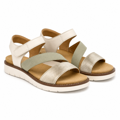 SANDALE CASUAL DAMA REMONTE D2050-62 BEJ + COLOR