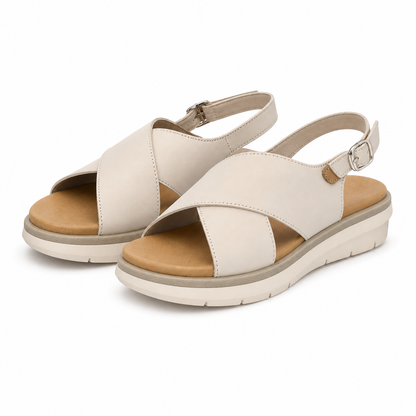 SANDALE CASUAL DAMA REMONTE D2K56-60 BEJ