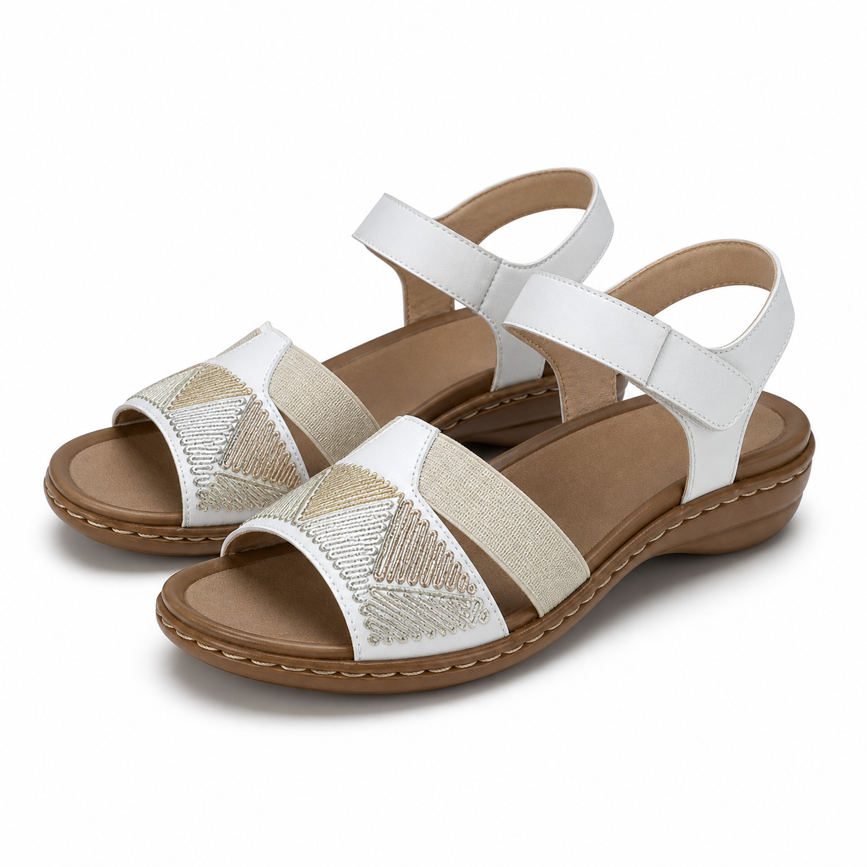 SANDALE CASUAL DAMA RIEKER 608C4-80 ALBE CU METALIC