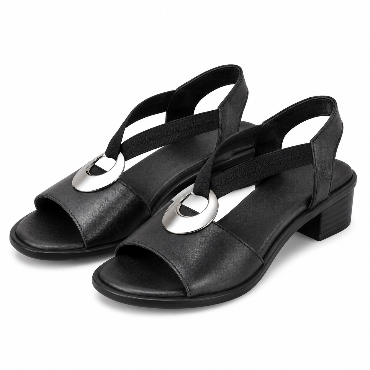 SANDALE CASUAL DAMA RIEKER 62662-01 NEGRE
