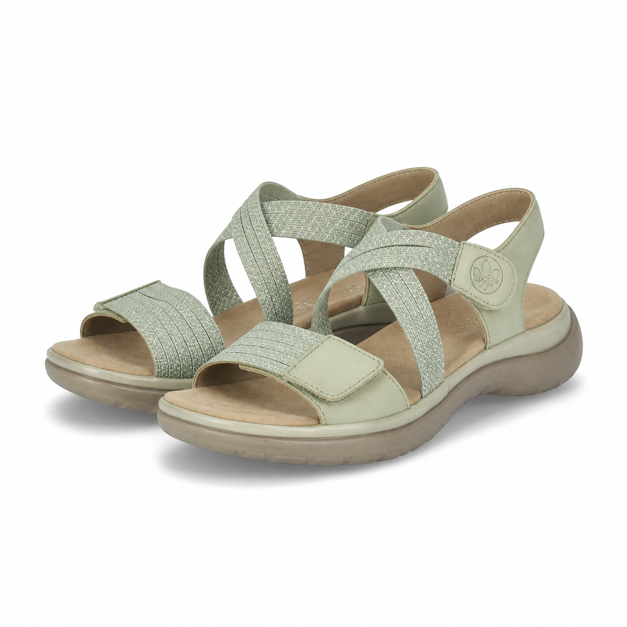 SANDALE CASUAL DAMA RIEKER 64870-52 VERZI DESCHIS