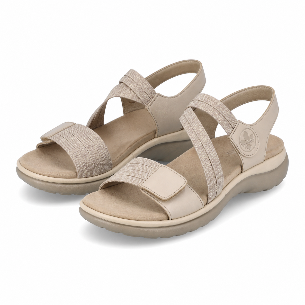 SANDALE CASUAL DAMA RIEKER 64870-62 BEJ
