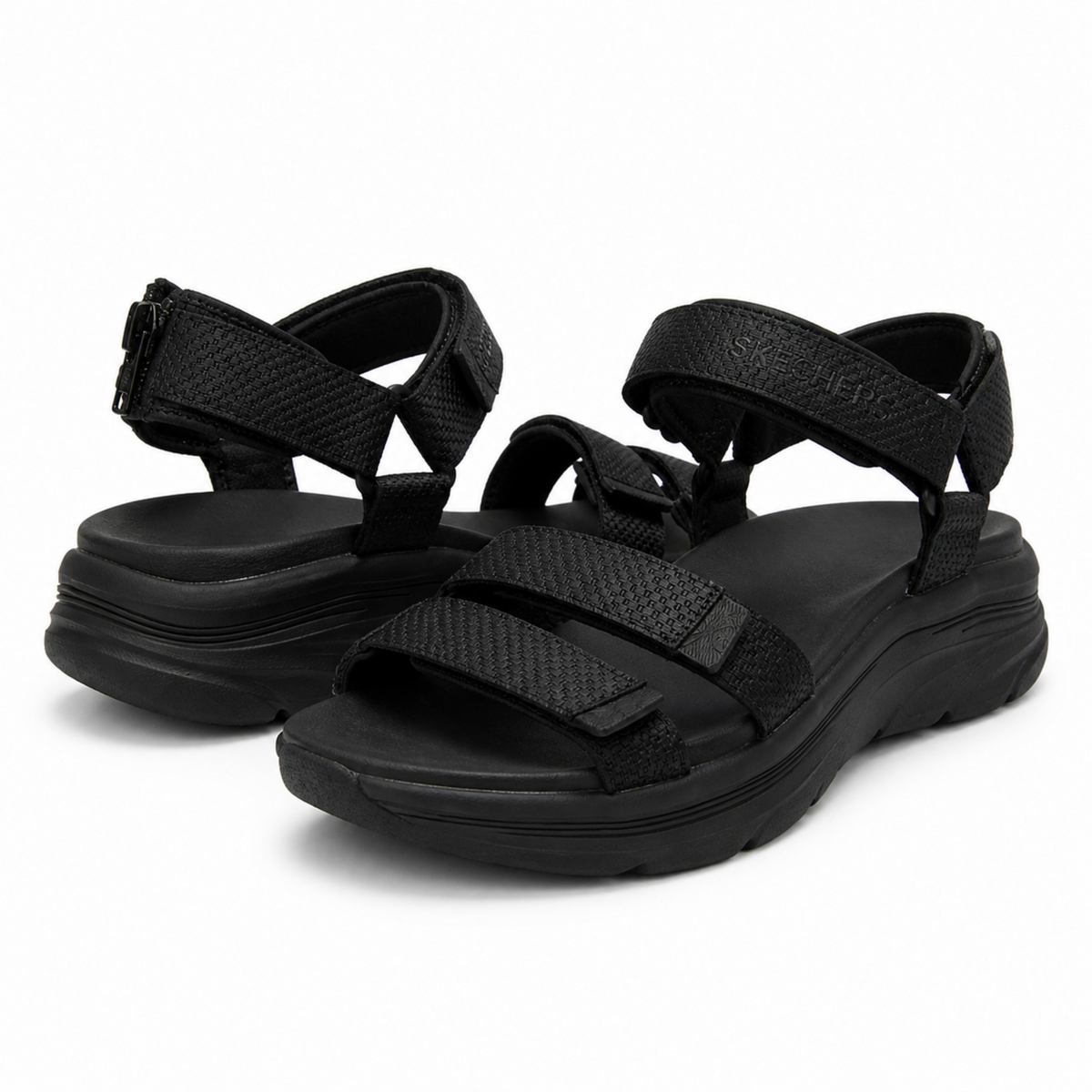 Sandale Casual Damă Skechers 119826 Bbk Negru - Textil