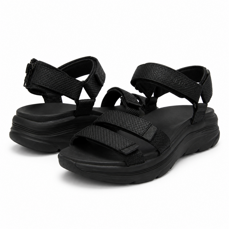 Sandale Casual Damă Skechers 119826 Bbk Negru - Textil