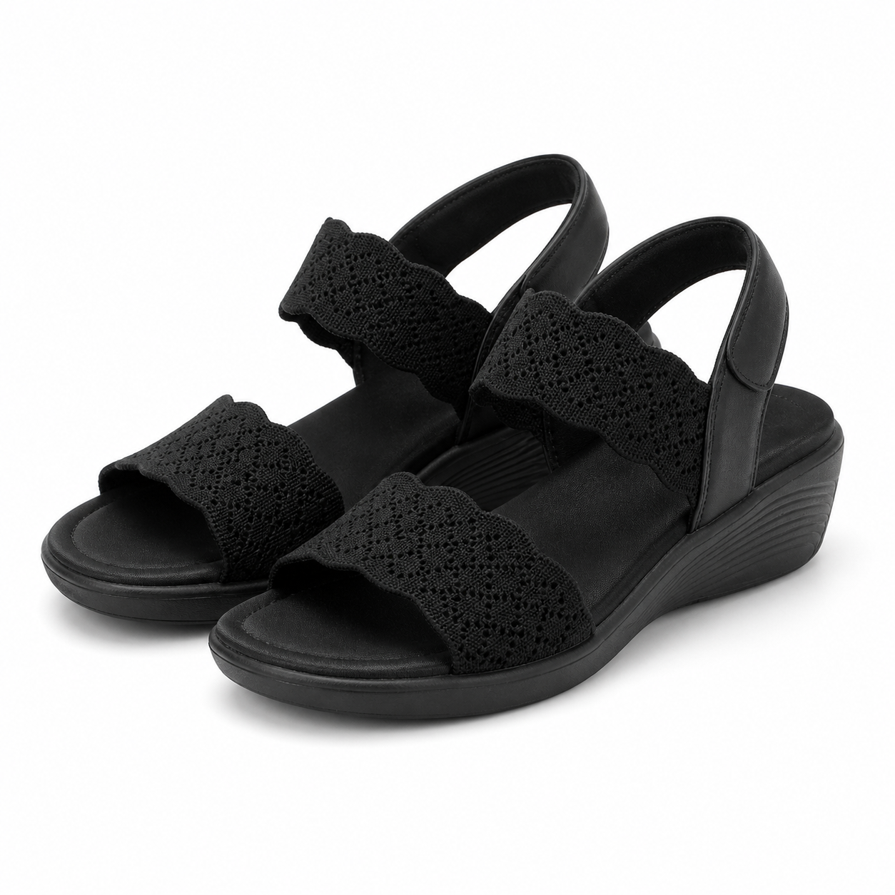 SANDALE CASUAL DAMA SKECHERS 163165 BBK
