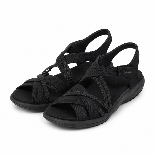 SANDALE CASUAL DAMA SKECHERS 163193 BLK
