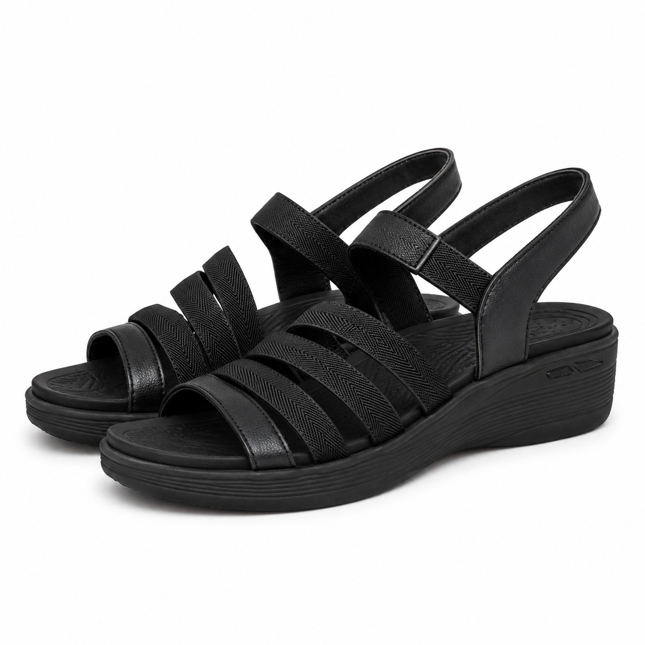SANDALE CASUAL DAMA SKECHERS 163276 BBK