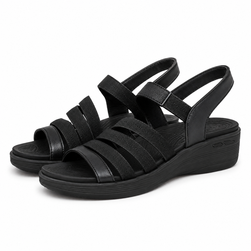 SANDALE CASUAL DAMA SKECHERS 163276 BBK