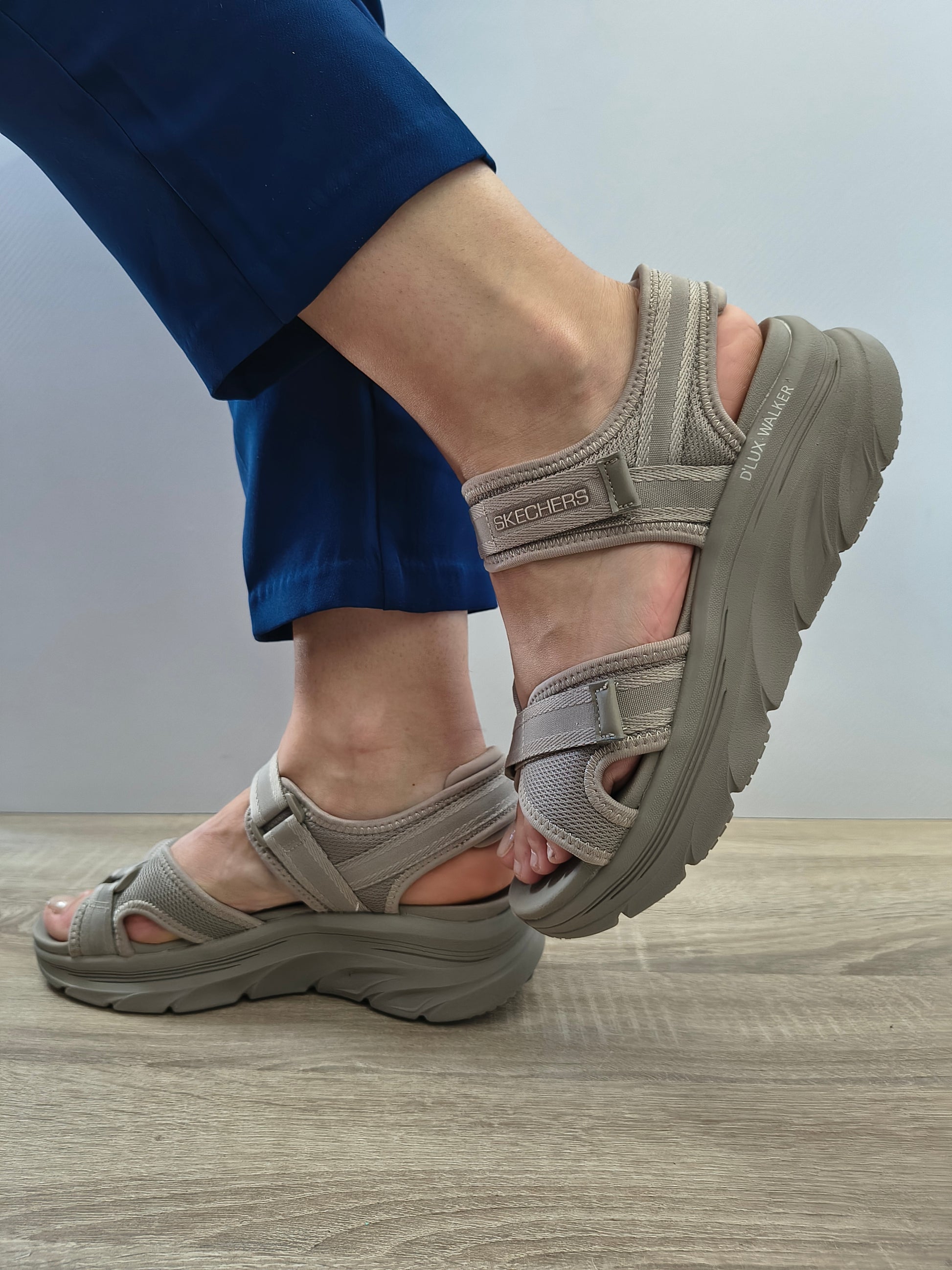Sandale Casual Damă Skechers 163585 Taupe - Textil - vedere 5