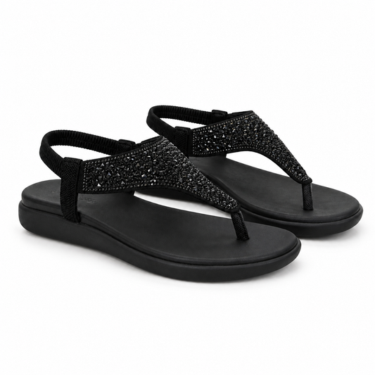 Sandale Casual Damă Skechers 163636 Bbk Negru - Textil