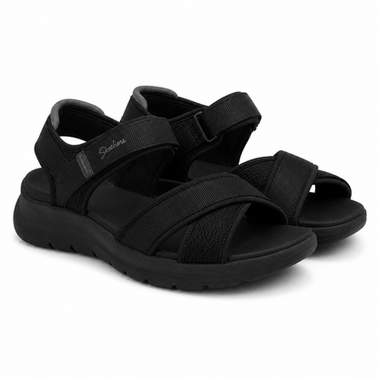 Sandale Casual Damă Skechers 164078 Bkgy Negru - Textil