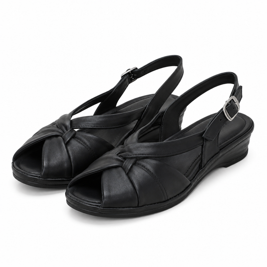 SANDALE CASUAL DAMA SUAVE 0012T NICE 01-N NEGRE