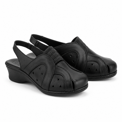 SANDALE CASUAL DAMA SUAVE 0019PT ROMA 01-N NEGRE
