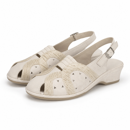 SANDALE CASUAL DAMA SUAVE 0019PT ROMA 52-N CREM
