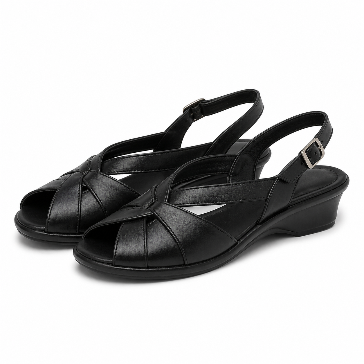 SANDALE CASUAL DAMA SUAVE 0065T ROMA 01-N NEGRE