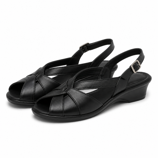 SANDALE CASUAL DAMA SUAVE 0065T ROMA 01-N NEGRE