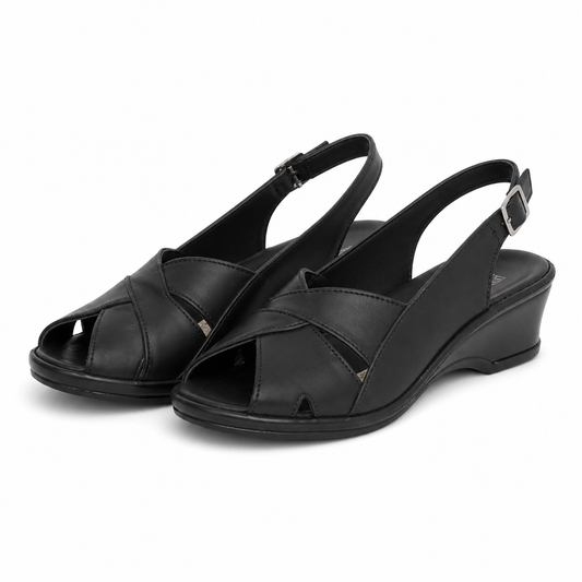 SANDALE CASUAL DAMA SUAVE 0111T ROMA 01-N NEGRE