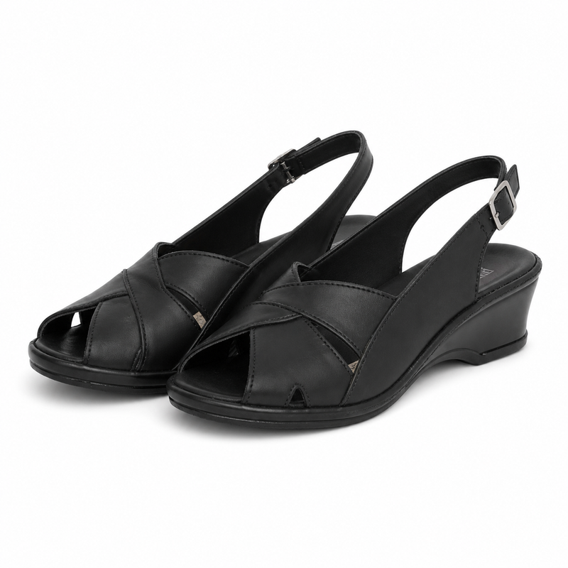 SANDALE CASUAL DAMA SUAVE 0111T ROMA 01-N NEGRE