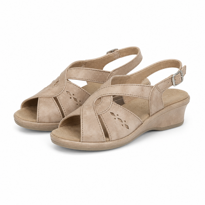 SANDALE CASUAL DAMA SUAVE 0264PT ROMA 03-N BEJ