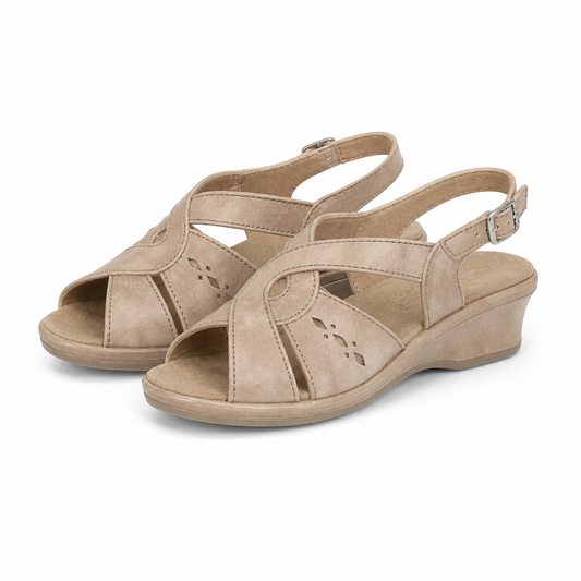 SANDALE CASUAL DAMA SUAVE 0264PT ROMA 03-N BEJ